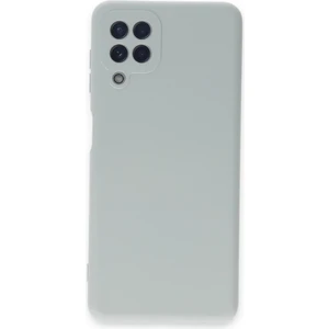 Happycase Samsung Galaxy M32 Kılıf Nano Içi Kadife  Silikon - Buz Mavisi