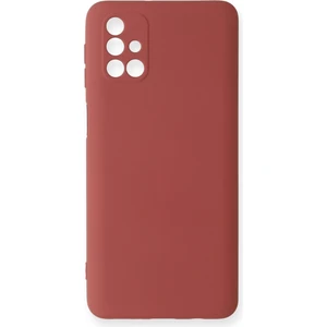 Happycase Samsung Galaxy M31S Kılıf Nano Içi Kadife  Silikon - Kiremit