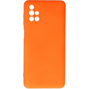 Happycase M51 Kılıf Nano Içi Kadife  Silikon - Turuncu