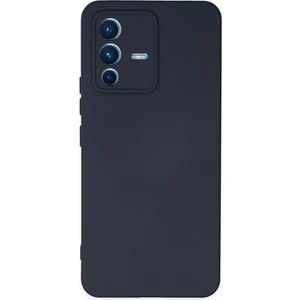 Happycase Vivo V23 5g Kılıf Nano Içi Kadife  Silikon - Lacivert