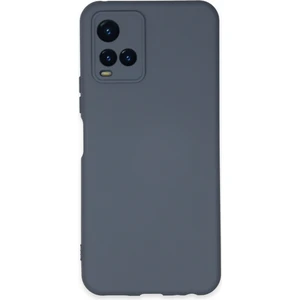 Happycase Vivo Y21 Kılıf Nano Içi Kadife  Silikon - Gri