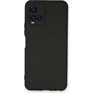 Happycase Vivo Y21 Kılıf Nano Içi Kadife  Silikon - Siyah