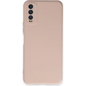 Happycase Vivo Y20 Kılıf Nano Içi Kadife  Silikon - Pudra