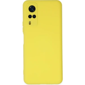 Happycase Vivo Y51 Kılıf Nano Içi Kadife  Silikon - Sarı