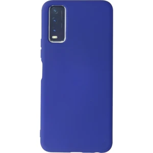 Happycase Vivo Y20 Kılıf Nano Içi Kadife  Silikon - Lacivert