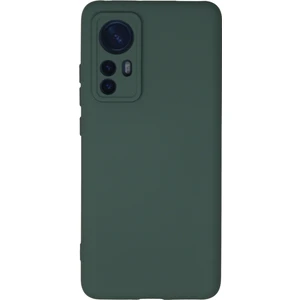 Happycase Xiaomi Mi 12X Kılıf Nano Içi Kadife  Silikon - Koyu Yeşil