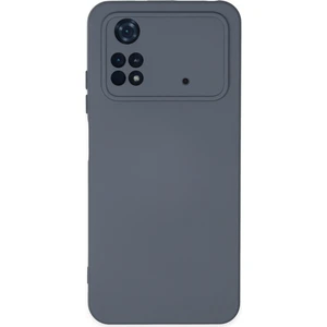 Happycase Xiaomi Poco M4 Pro 4g Kılıf Nano Içi Kadife  Silikon - Gri