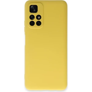 Happycase Xiaomi Poco M4 Pro 5g Kılıf Nano Içi Kadife  Silikon - Sarı