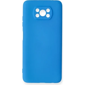 Happycase Xiaomi Pocophone X3 Pro Kılıf Nano Içi Kadife  Silikon - Mavi