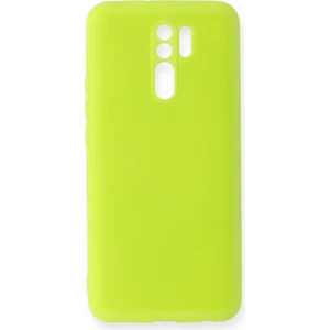 Happycase Xiaomi Redmi 9 Kılıf Nano Içi Kadife  Silikon - Sarı