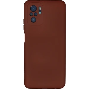 Happycase Xiaomi Redmi Note 10 Kılıf Nano Içi Kadife  Silikon - Kahverengi