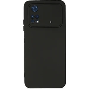 Happycase Xiaomi Poco M4 Pro 4g Kılıf Nano Içi Kadife  Silikon - Siyah
