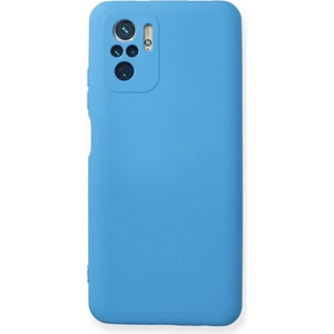 Happycase Xiaomi Redmi Note 10 Kılıf Nano Içi Kadife  Silikon - Mavi