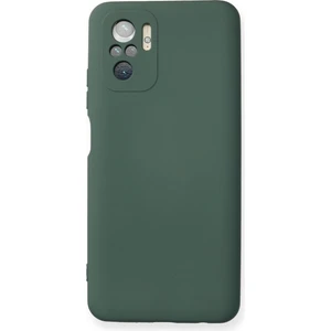 Happycase Xiaomi Redmi Note 10 Kılıf Nano Içi Kadife  Silikon - Koyu Yeşil
