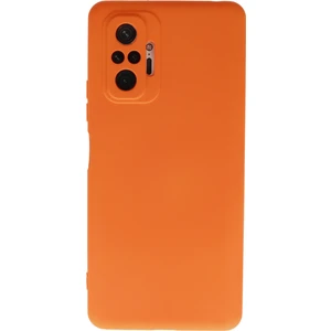 Happycase Xiaomi Redmi Note 10 Pro Kılıf Nano Içi Kadife  Silikon - Turuncu