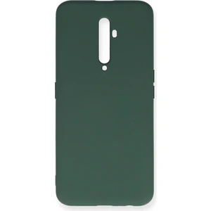 Happycase Oppo Reno 2z Kılıf Nano Içi Kadife  Silikon - Koyu Yeşil