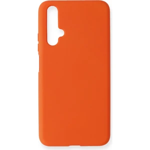Happycase Huawei Honor 20 Kılıf Nano Içi Kadife  Silikon - Turuncu