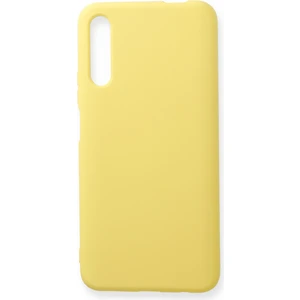 Happycase Huawei P Smart Pro / Y9S Kılıf Nano Içi Kadife  Silikon - Sarı