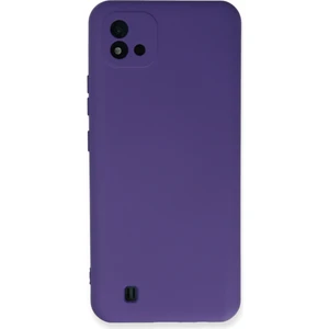 Happycase Realme C11 2021 Kılıf Nano Içi Kadife  Silikon - Mor