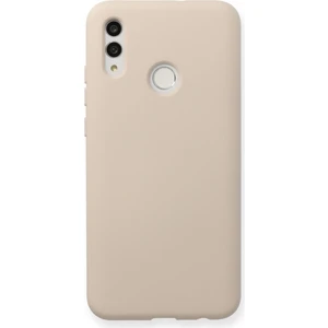 Happycase Huawei P Smart 2019 Kılıf Nano Içi Kadife  Silikon - Pudra