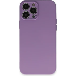 Happycase iPhone 13 Pro Kılıf Nano Içi Kadife  Silikon - Koyu Lila