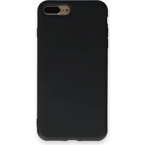 Happycase iPhone 8 Plus Kılıf Nano Içi Kadife  Silikon - Siyah