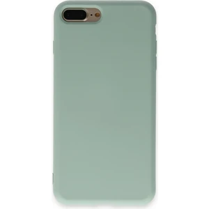 Happycase iPhone 7 Plus Kılıf Nano Içi Kadife  Silikon - Su Yeşili