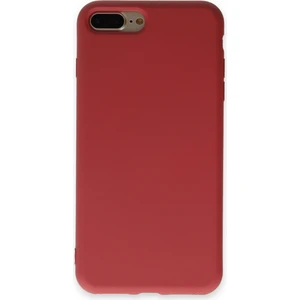 Happycase iPhone 8 Plus Kılıf Nano Içi Kadife  Silikon - Kiremit