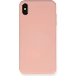 Happycase iPhone x Kılıf Nano Içi Kadife  Silikon - Pudra