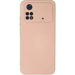 Happycase Xiaomi Poco M4 Pro 4g Kılıf Nano Içi Kadife  Silikon - Pudra