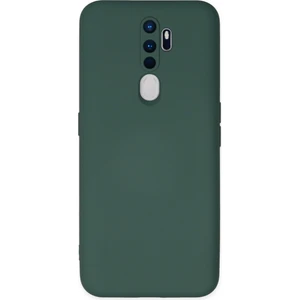 Happycase Oppo A9 2020 Kılıf Nano Içi Kadife  Silikon - Koyu Yeşil