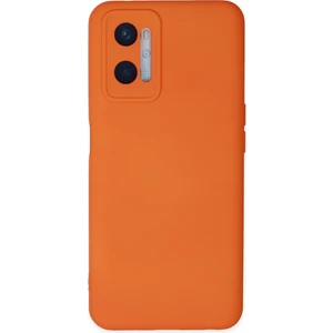 Happycase Oppo A96 Kılıf Nano Içi Kadife  Silikon - Turuncu
