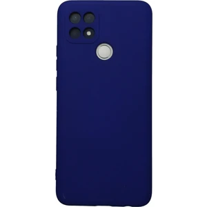 Happycase Oppo A15S Kılıf Nano Içi Kadife  Silikon - Lacivert