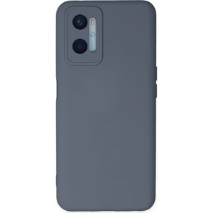 Happycase Oppo A96 Kılıf Nano Içi Kadife  Silikon - Gri