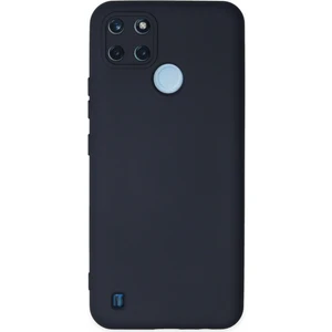 Happycase Realme C21Y Kılıf Nano Içi Kadife  Silikon - Lacivert