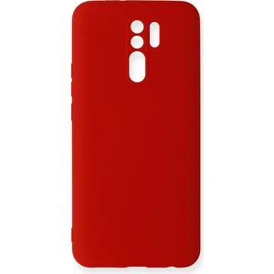 Happycase Xiaomi Redmi 9 Kılıf Nano Içi Kadife  Silikon - Kırmızı