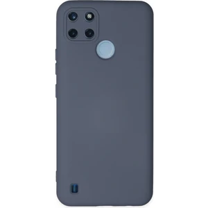 Happycase Realme C21Y Kılıf Nano Içi Kadife  Silikon - Gri