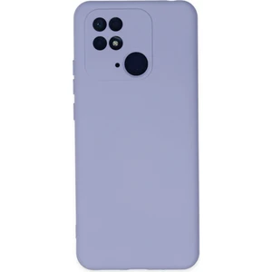 Happycase Xiaomi Redmi 10C Kılıf Nano Içi Kadife  Silikon - Lila