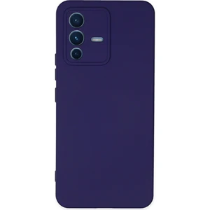 Happycase Vivo V23 5g Kılıf Nano Içi Kadife  Silikon - Mor