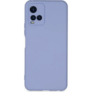 Happycase Vivo Y21 Kılıf Nano Içi Kadife  Silikon - Lila
