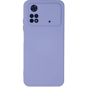Happycase Xiaomi Poco M4 Pro 4g Kılıf Nano Içi Kadife  Silikon - Lila