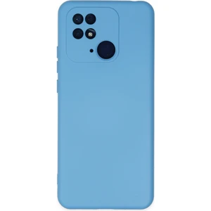 Happycase Xiaomi Redmi 10C Kılıf Nano Içi Kadife  Silikon - Mavi