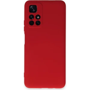 Happycase Xiaomi Redmi Note 11T Kılıf Nano Içi Kadife  Silikon - Kırmızı