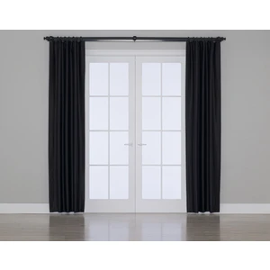 Gauze Fabric Design Blackout Karartma Özellikli Perde Siyah