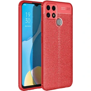 Tekno Grup Oppo A15 / A15S Kılıf Ultra Korumalı Deri Desenli Lüx Niss Silikon Kılıf + Nano Ekran Koruyucu