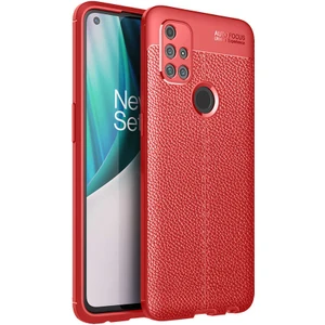 Tekno Grup Oneplus Nord N10 Kılıf Ultra Korumalı Deri Desenli Lüx Niss Silikon Kılıf + Tam Kaplayan 5d Ekran Koruyucu