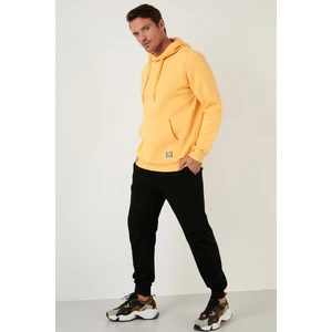 Slim Fit Kapüşonlu Kanguru Cepli İçi Tüylü Yumuşak Şardonlu Sweat Erkek SWEAT 5905281