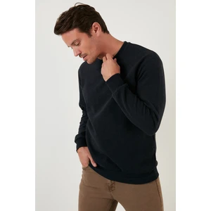 Slim Fit Bisiklet Yaka Pamuklu Kazak Erkek Kazak 456201
