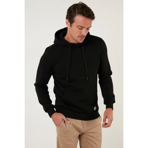 Slim Fit Kapüşonlu Kanguru Cepli İçi Tüylü Yumuşak Şardonlu Sweat Erkek SWEAT 5905281