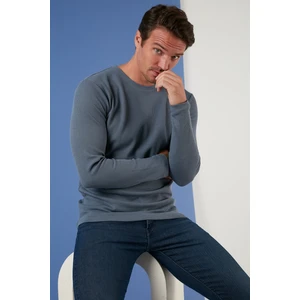 Pamuklu Bisiklet Yaka Basic Sweat Erkek Sweat 5905073